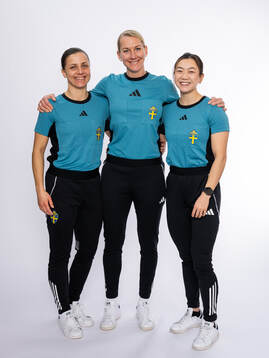 Domare Almira Spahic, Tess Olofsson och Tilde Hedberg