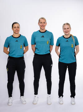 Domare Almira Spahic, Tess Olofsson och Alisa Levälampi