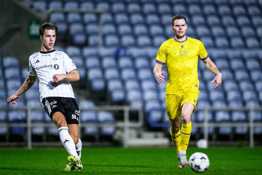 Jacob Bergström of Mjällby and Håkon Volden of Rosenborg