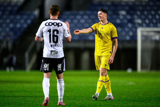 Aslak Fonn Witry of Rosenborg and Elliot Stroud of Mjällby