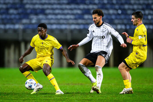 Tony Miettinen of Mjällby and Amin Chiakha of Rosenborg