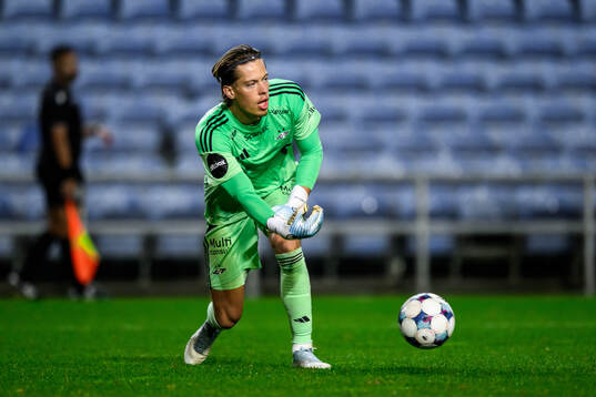 goalkeeper Leopold Wahlstedt of Rosenborg