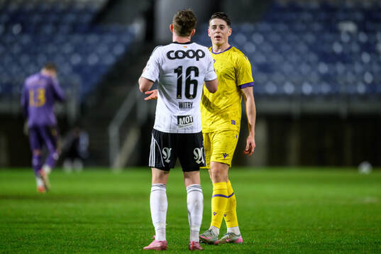 Aslak Fonn Witry of Rosenborg and Elliot Stroud of Mjällby