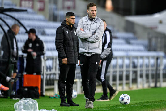 coach Karl Marius Aksum of Mjällby