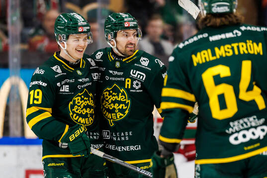 Björklövens Albin Lundin jublar