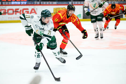 Färjestads Viktor Lodin och Brynäs Oskar Lindblom