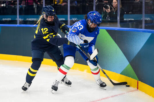 Maja Nylén Persson of Sweden and Nadia Mattivi of Italy in