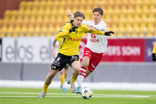 Elfsborgs Gottfrid Rapp och Fredrikstads Samuel Holm