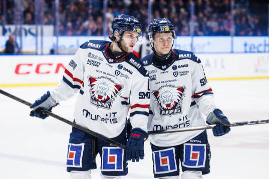 Linköpings Jonathan Myrenberg och Erik Norén deppar