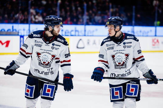 Linköpings Jonathan Myrenberg och Erik Norén deppar
