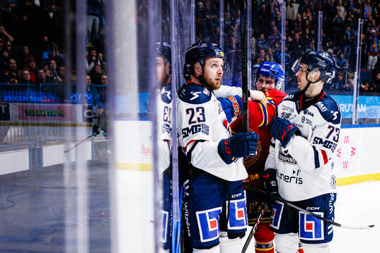 Linköpings Robin Kovacs och Djurgårdens Albin Grewe