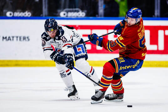 Linköpings  Jakub Vrana och Djurgårdens David Blomgren
