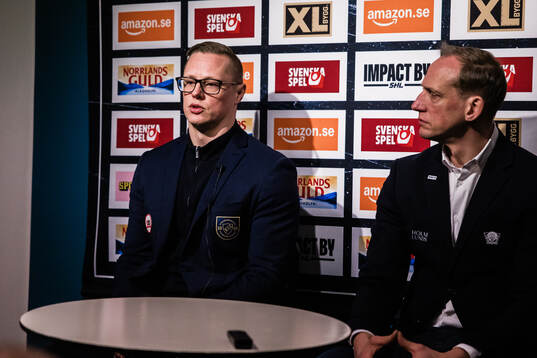 Djurgårdens tränare Robert Kimby och Linköpings tränare