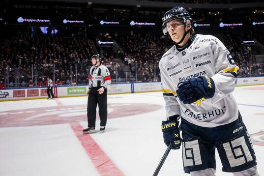 HV71s Axel Rindell jublar