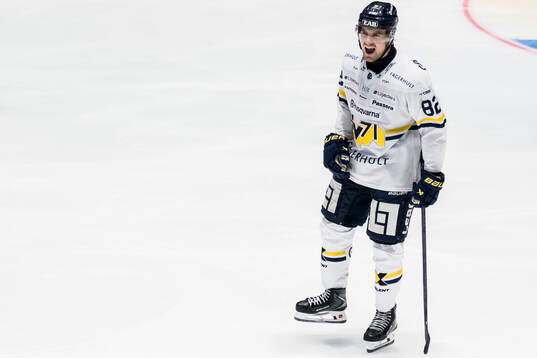 HV71s Santeri Hatakka jublar
