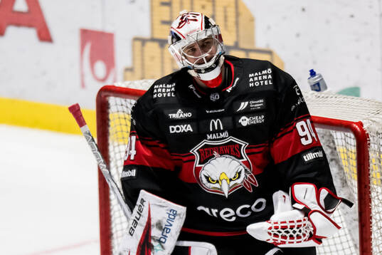 Malmö Redhawks målvakt Marek Langhamer