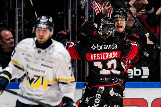 Malmö Redhawks Petter Vesterheim och Fredrik Händemark