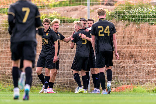 Samuel Salter of GAIS celebrates