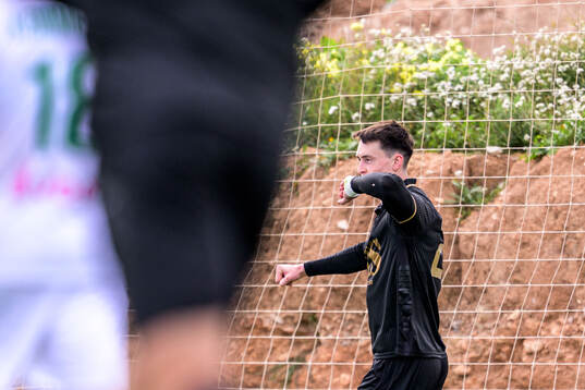 Samuel Salter of GAIS celebrates