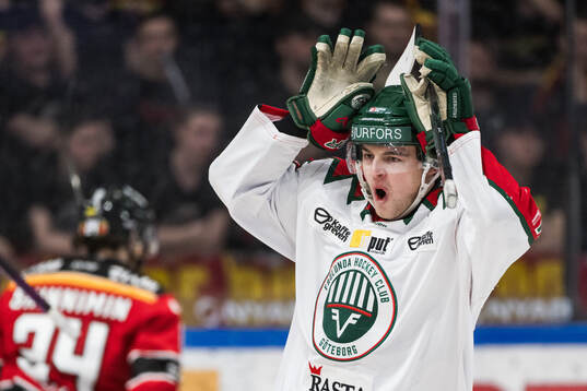 Frölundas Filip Cederqvist jublar