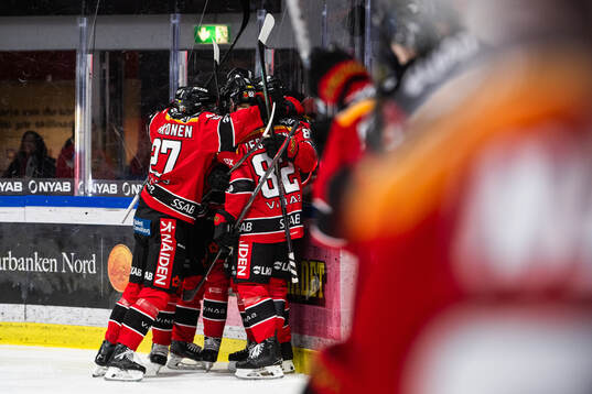 Luleås spelare jublar