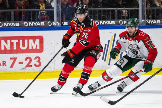 Luleås Anton Levtchi och Frölundas Christian Folin