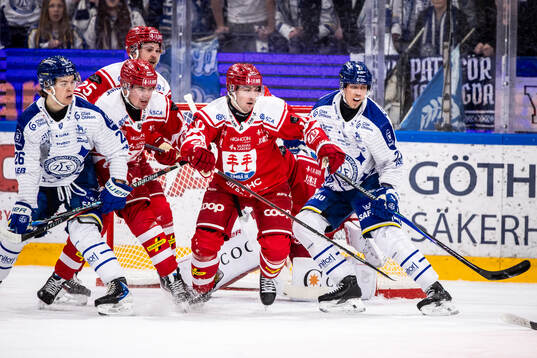 Timrås David Lilja och Leksands Joonas Lyytinen