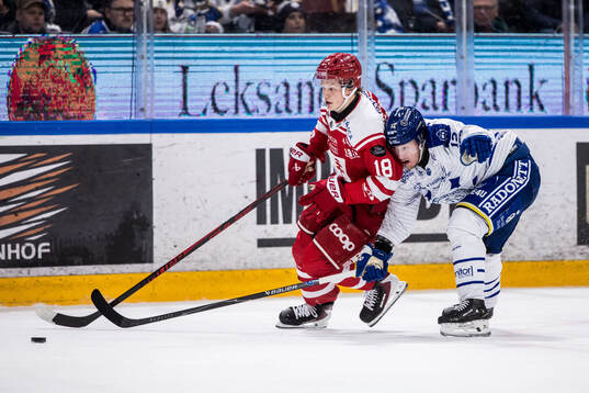 Timrås Eddie Genborg och Leksands Kalle Östman