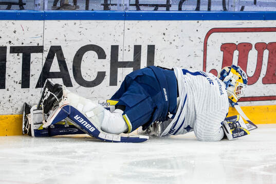 Leksands målvakt Marcus Gidlöf