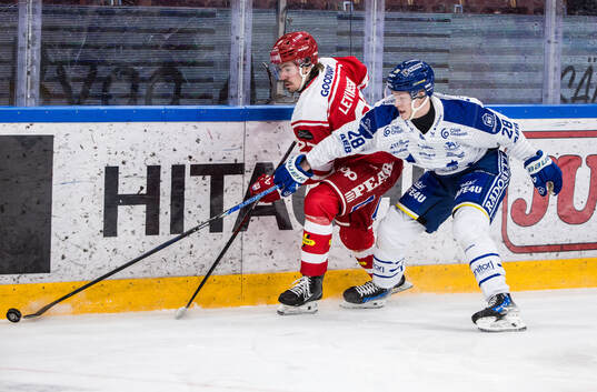 Timrås Ludvig Levinsson och Leksands Victor Johansson