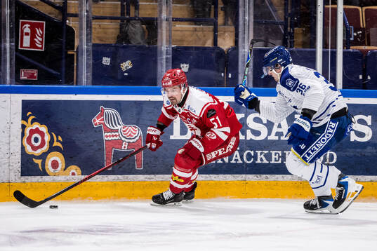 Timrås Anton Lander och Leksands Stefan Milosevic