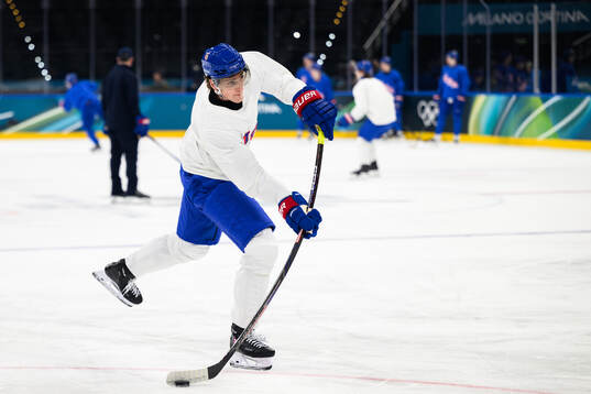 Bläddra bland fler bilder av 2026 Winter Olympics, Day 2, Men's Ice Hockey, USA, Practice