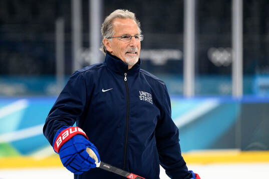 Assistant coach John Francis Tortorella of USA at an ice