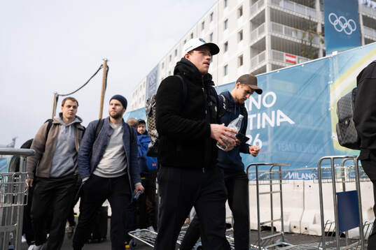 Lucas Raymond of the Swedish men's national ice hockey team