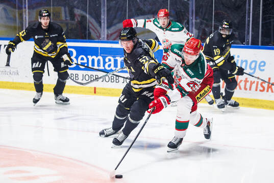 AIKs Alfred Barklund och Modos Carl Mattsson
