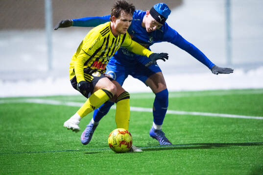 IFK Hässleholms Viggo Sigfridsson i träningsmatchen