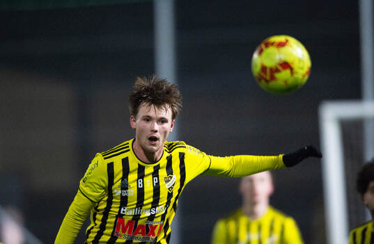 IFK Hässleholms Viggo Sigfridsson i träningsmatchen