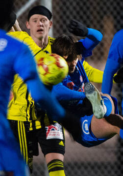 i träningsmatchen mellan IFK Hässleholm och Nosaby IF i