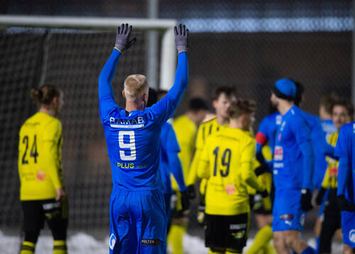Nosabys Alexander Sjöström i träningsmatchen mellan IFK