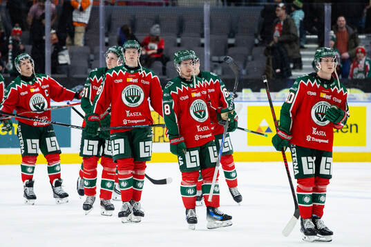 Frölundas Oskar Wahlberg, Samuel Johannesson och Jacob