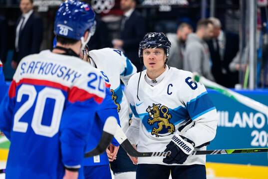 Mikael Granlund of Finland looks dejected