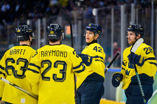 Gustav Forsling of Sweden celebrates