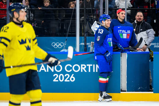 Matt Bradley of Italy celebrates
