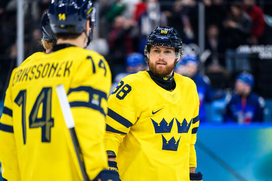 William Nylander of Sweden in the men's ice hockey game