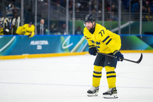 Victor Hedman of Sweden in the men's ice hockey game