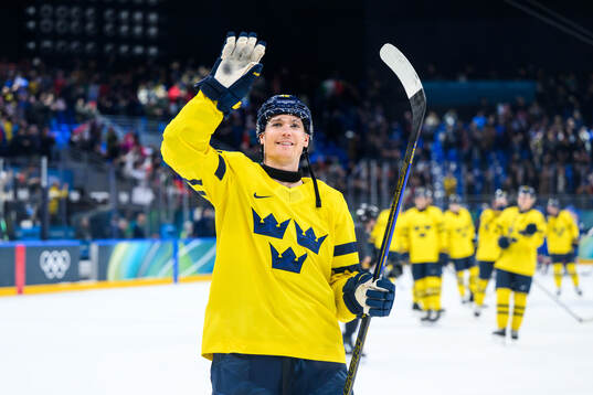 Gustav Forsling of Sweden celebrates