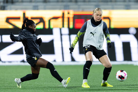 Monica Jusu Bah and Paulina Nyström of Häcken