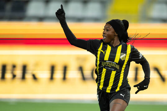 Monica Jusu Bah of Häcken celebrates