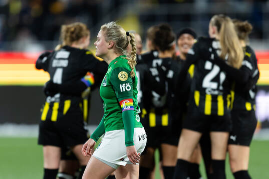 Agla Maria Albertsdottir of Breidablik looks dejected