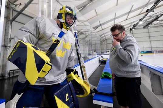 Goaltender Jacob Markström of Sweden
